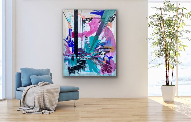 Original Abstract Expressionism Abstract Painting by Tania Lacaria