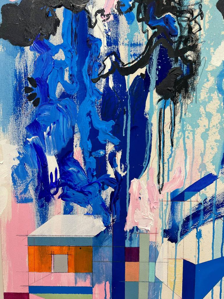 Original Abstract Expressionism Abstract Painting by Tania Lacaria