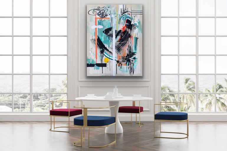 Original Abstract Expressionism Abstract Painting by Tania Lacaria