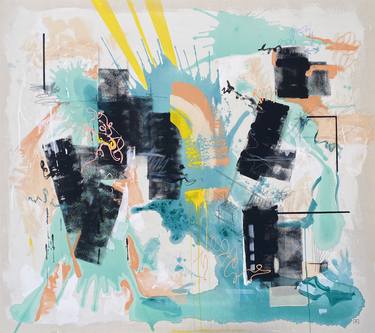 Original Abstract Expressionism Abstract Painting by Tania Lacaria