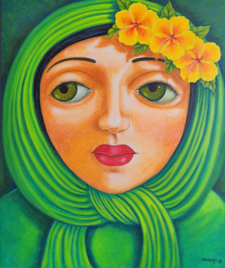 Original Expressionism Women Painting by La Galeria          Fine Art