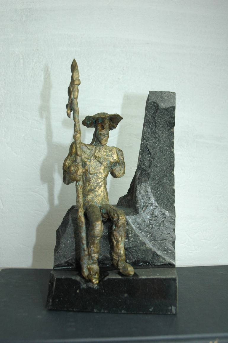 Original Figurative People Sculpture by Gabriel S Bikali
