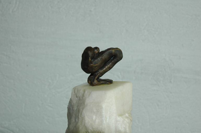 Original Figurative Men Sculpture by Gabriel S Bikali