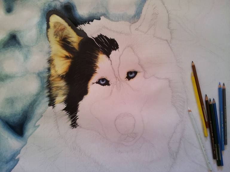 Original Figurative Animal Drawing by Soufiane Benaabid