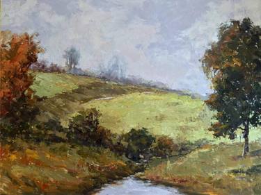 Babbling Brook by John Beard - Original Painting thumb