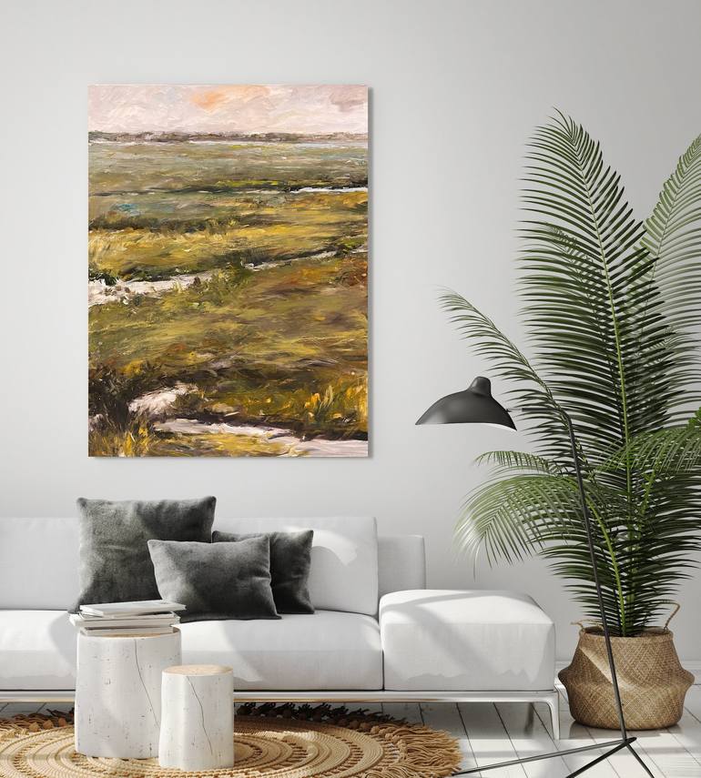 Original Abstract Landscape Painting by John Beard Fine Art