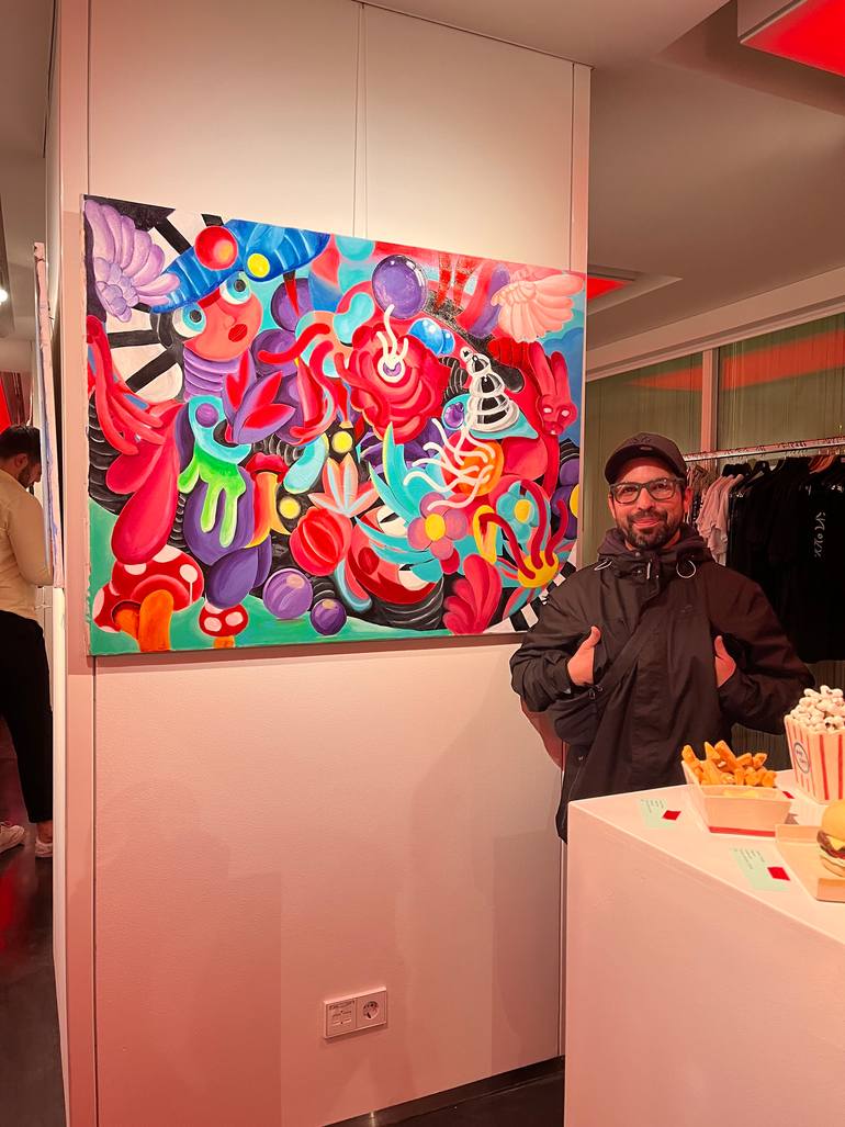 Original Surrealism Fantasy Painting by Acromyx Artist