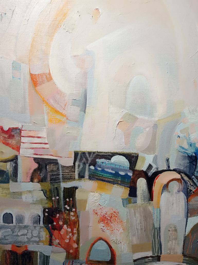 Original Abstract Expressionism Abstract Painting by Mira Dimitrova