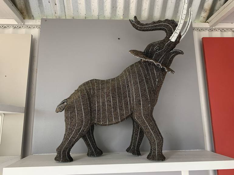 Original 3d Sculpture Animal Sculpture by Bongani Khumalo