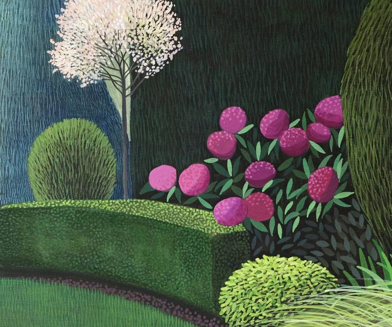 Original Garden Painting by Olga Szczechowska