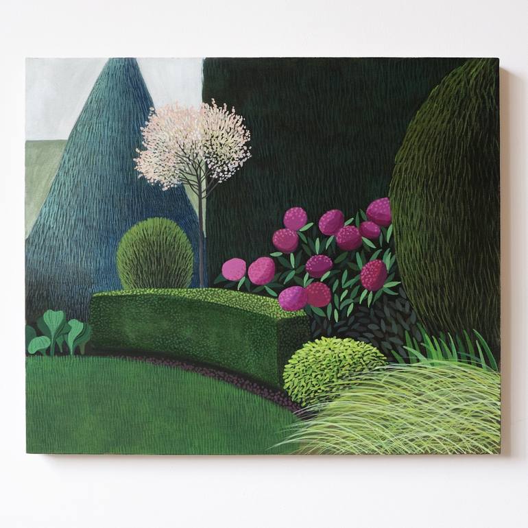 Original Contemporary Garden Painting by Olga Szczechowska