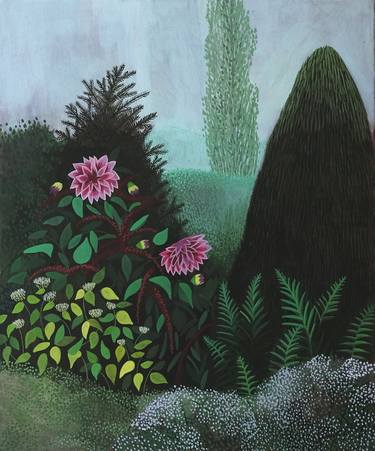 Original Realism Garden Paintings by Olga Szczechowska