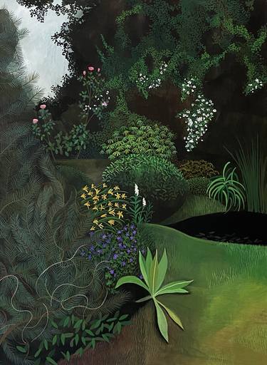 Original Contemporary Garden Painting by Olga Szczechowska