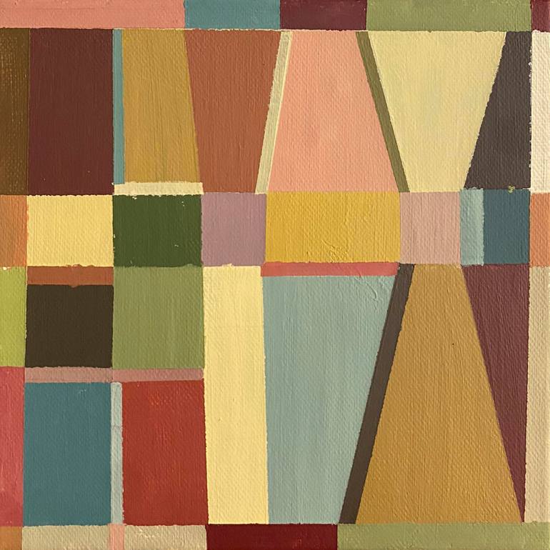 Original Bauhaus Abstract Paintings by Danae Androni