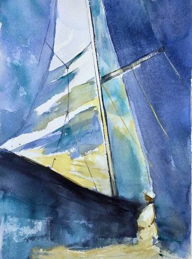Print of Seascape Paintings by Francesca Pinoni