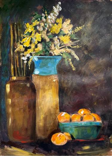 Print of Impressionism Still Life Paintings by Francesca Pinoni