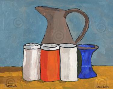 Original Modernism Still Life Paintings by Bryant Rousseau