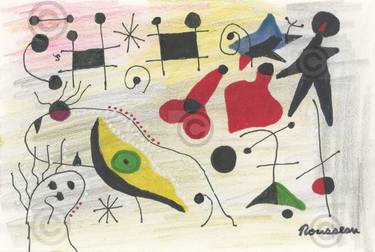 Original Modernism Abstract Drawings by Bryant Rousseau