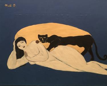 Original Nude Paintings by Qian Wang