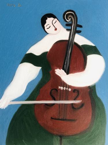 Original Music Paintings by Qian Wang