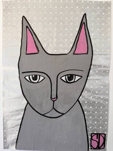 Le Chat (French Cat) works on paper series 4 thumb