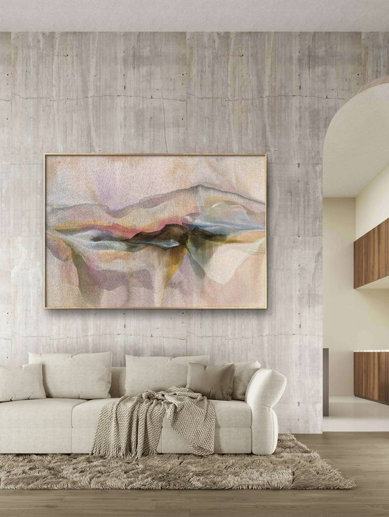 Original Abstract Landscape Painting by Vanessa Onuk