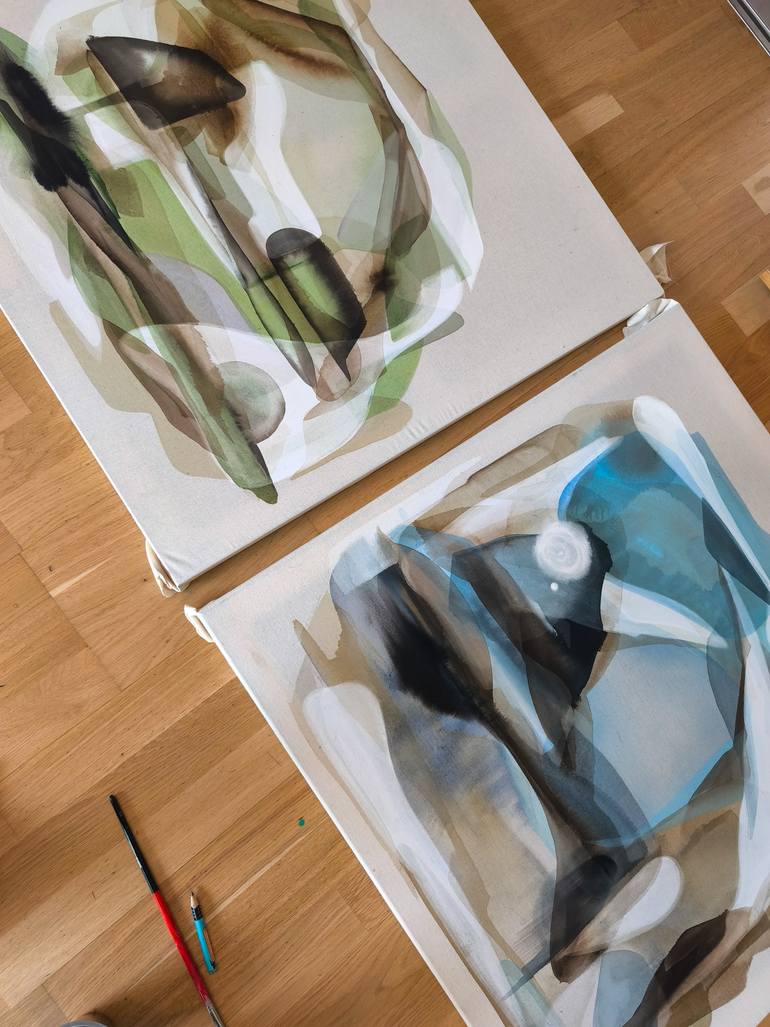 Original Conceptual Abstract Painting by Vanessa Onuk