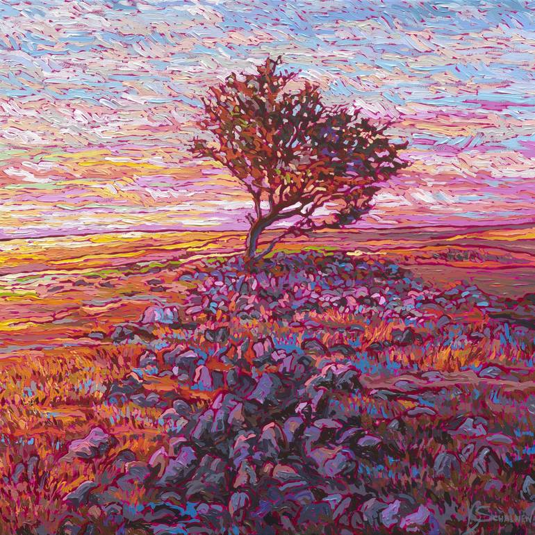 Original Nature Painting by Viktoria Schalnew | Impressionism Art on Canvas | Whispers of the Tree