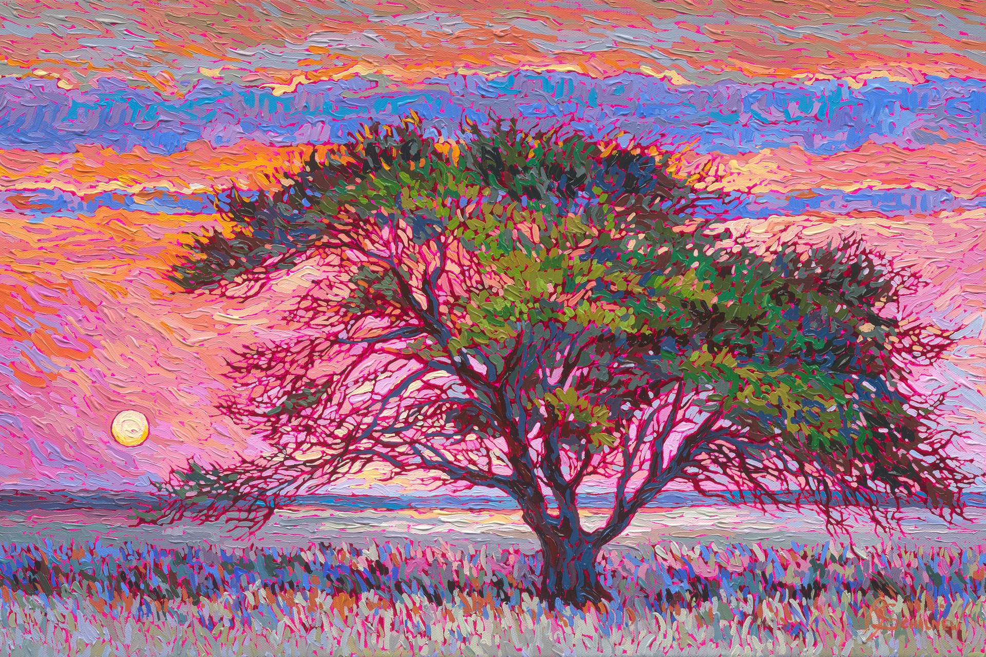 From Sunset to Sunrise Painting by Viktoria Schalnew | Saatchi Art