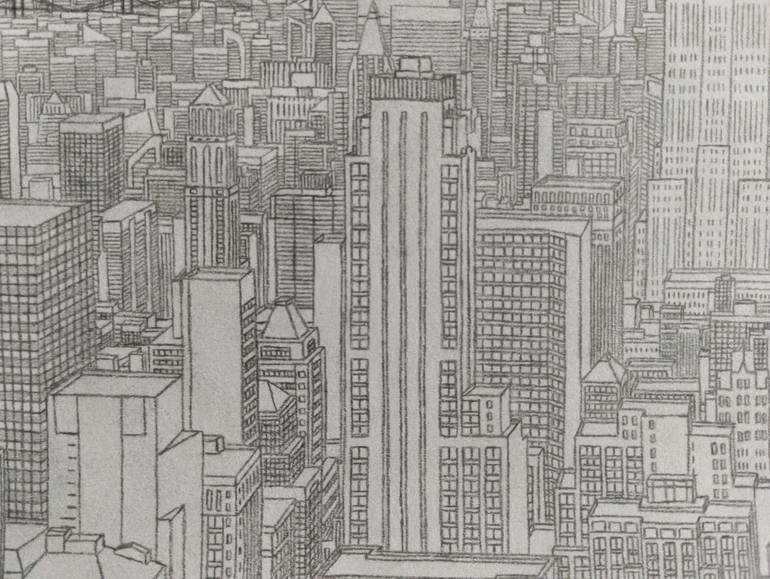 Original Realism Cities Drawing by Bimantara Hazza Harahap