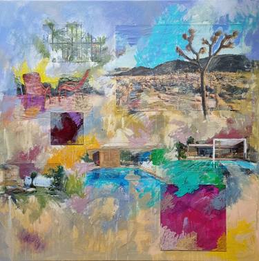 Original Abstract Expressionism Landscape Mixed Media by Massimo Garanzini
