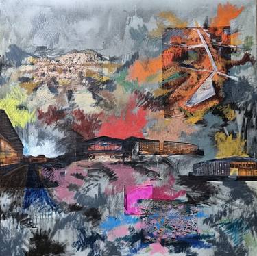 Original Expressionism Landscape Mixed Media by Massimo Garanzini
