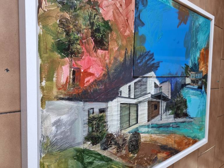 Original Abstract Expressionism Architecture Mixed Media by Massimo Garanzini