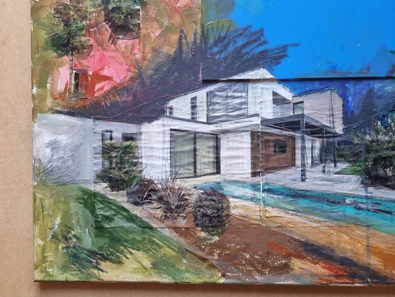 Original Abstract Expressionism Architecture Mixed Media by Massimo Garanzini