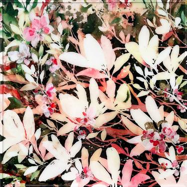 Original Abstract Floral Paintings by Ingrid Sanchez