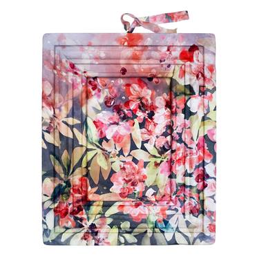 Original Abstract Floral Mixed Media by Ingrid Sanchez