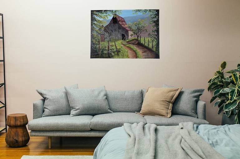 Original Impressionism Landscape Painting by Robin Solano 
