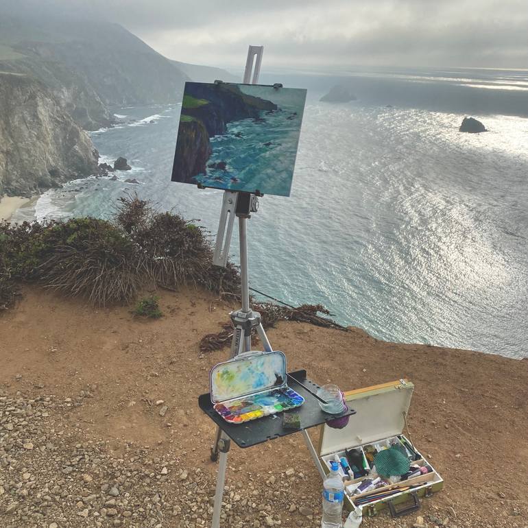 Original Contemporary Seascape Painting by Lane Aday Art
