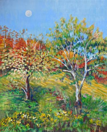 Print of Expressionism Garden Paintings by Lane aDay Art