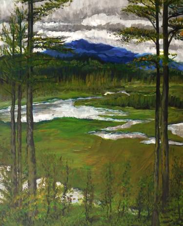Original Impressionism Landscape Paintings by Lane aDay Art