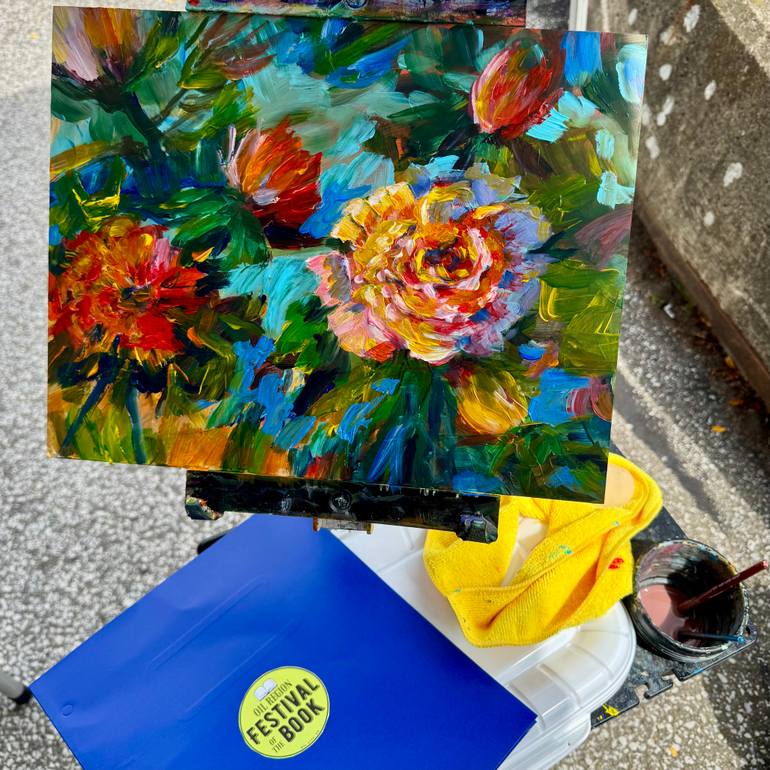 Original Contemporary Floral Painting by Lane Aday Art