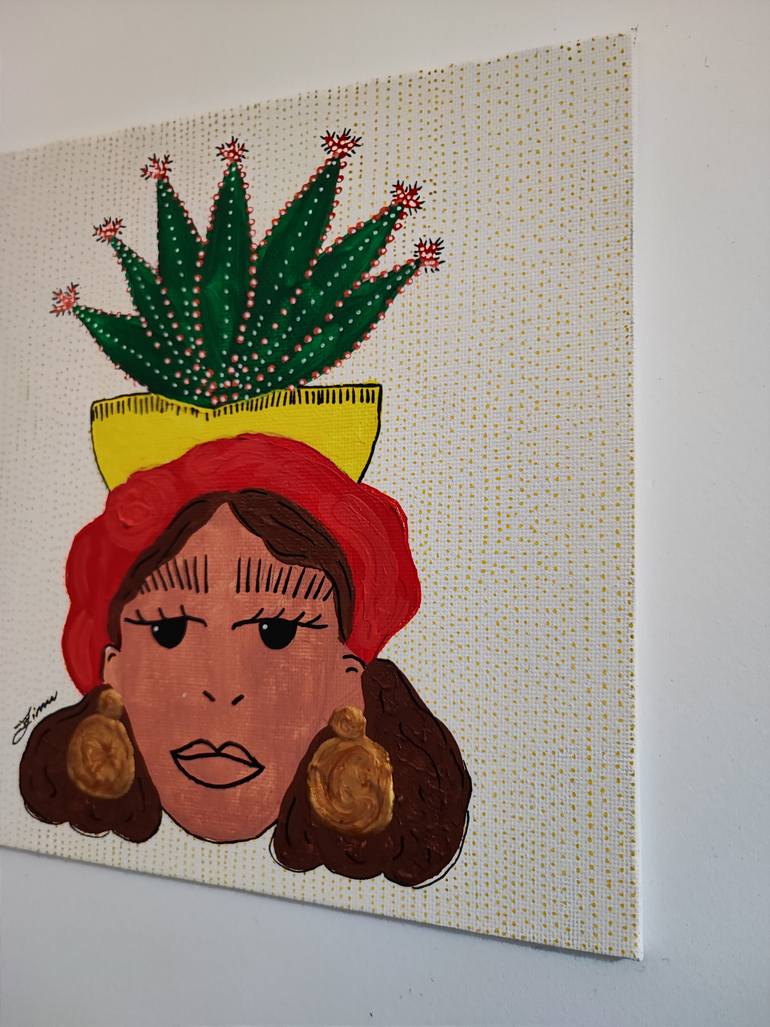 Original Modernism Women Painting by Zina Cammalleri