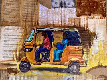 Original Conceptual Transportation Paintings by Wisdom Edem