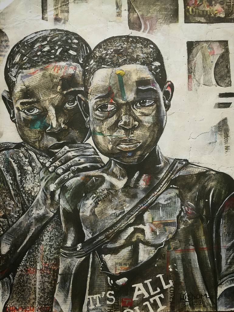 Print of Conceptual Children Painting by Wisdom Edem