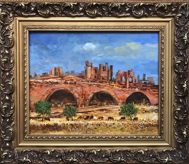 Original Fine Art Landscape Painting by Vagharshak Abrahamyan