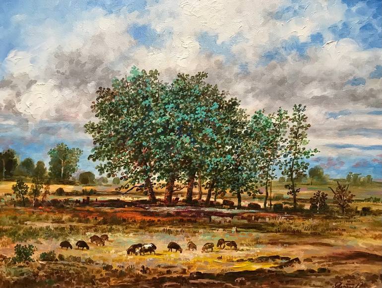 専用3 Three trees Painting by Vagharshak Abrahamyan | Saatchi Art Japan