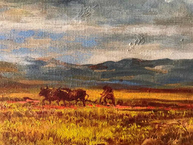 Original Conceptual Landscape Painting by Vagharshak Abrahamyan