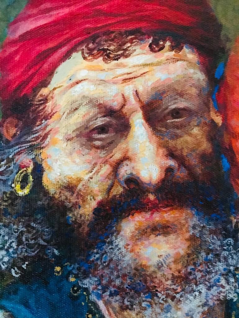 Original Classicism People Painting by Vagharshak Abrahamyan