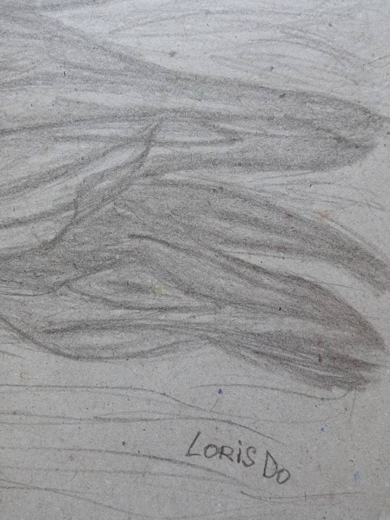 Original Surrealism Abstract Drawing by Larisa Leontjeva