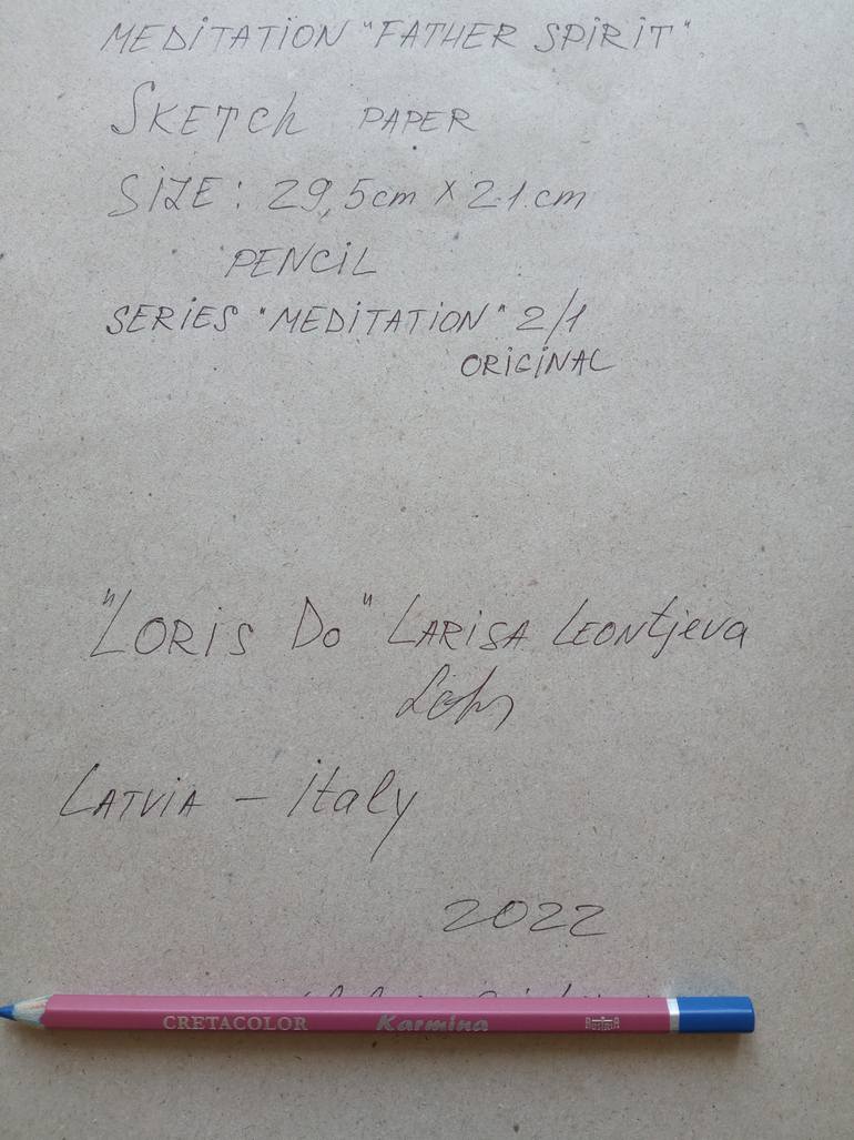 Original Surrealism Abstract Drawing by Larisa Leontjeva